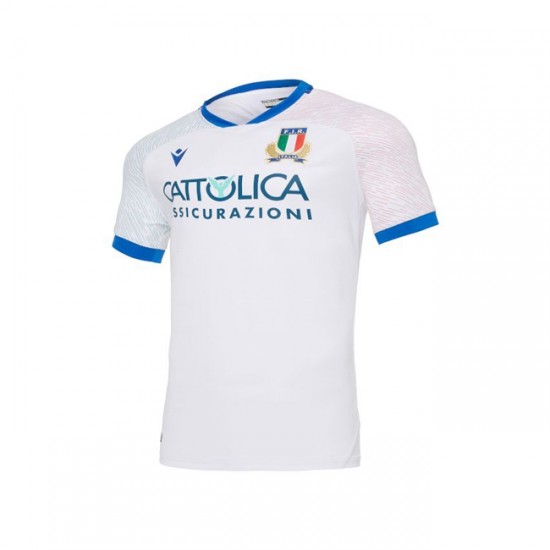 Camisola Italiana Rugby Equipamento Segundo 2020-2021 Manga Curta